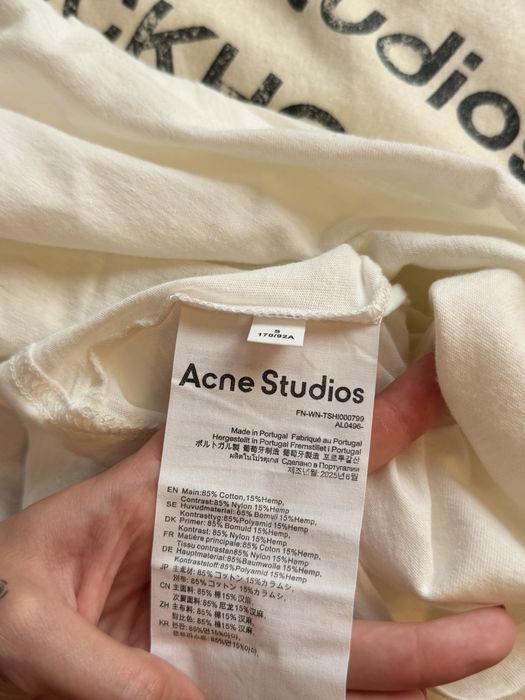 Acne Studios koszulka T shirt (S) biala