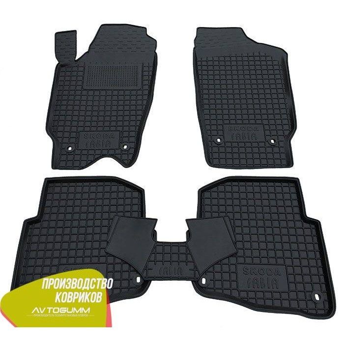 Коврики в салон SKODA Fabia 2000-2007 / Fabia 2007-2015 автогум резина