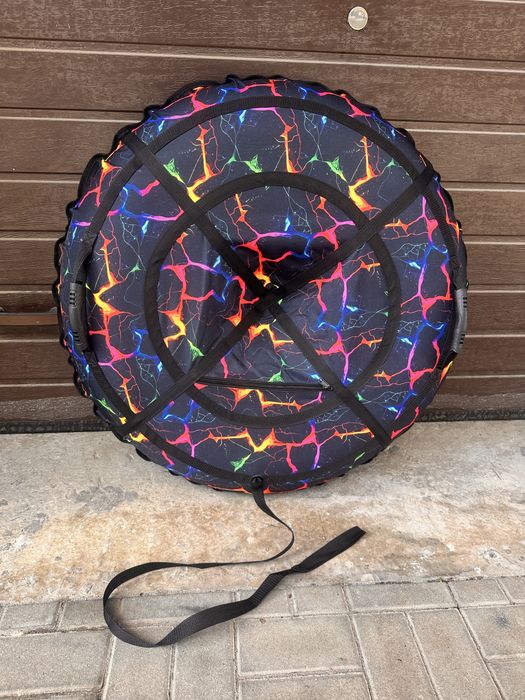 Зимовий тюбінг 100; 120см • Щільна тканина • Камера в комплекті / без