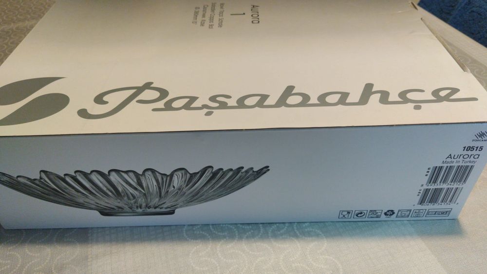 Fruteira / centro de mesa em vidro em embalagem original