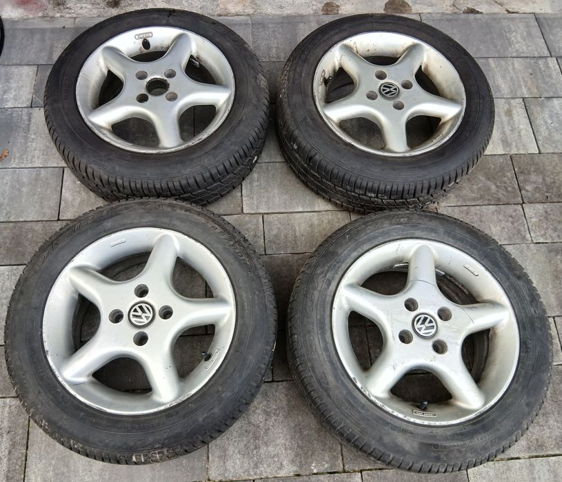 Alufelgi VW 14" 6j z oponami Dębica 185/60/14
