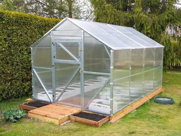 Szklarnia Domek 2,5x4 2,5x6 2,5x8 Poliwęglan 4/6 Mocne profile Stalowe