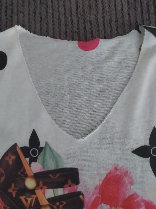 bluzka sweterkowa włoska srebrna nitka 44 46