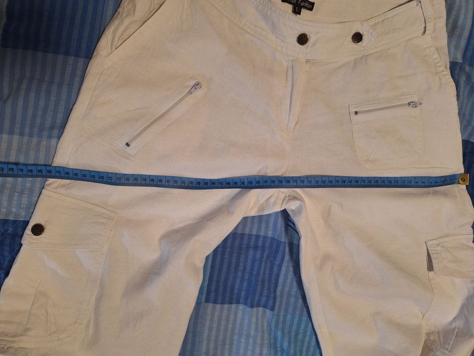 Damskie rybaczki ecru.