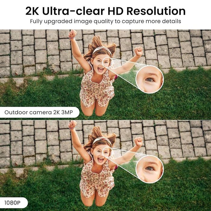 AOQEE Wewnętrzna kamera bezpieczeństwa 2 sztuki – 2K