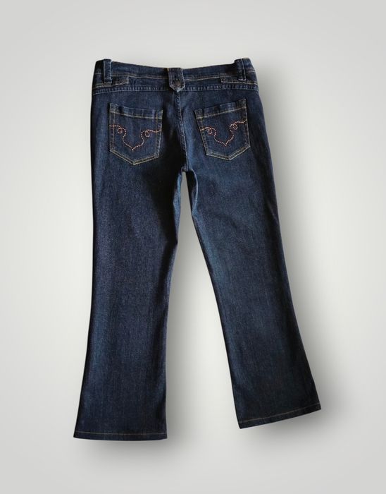 Jeansy bootcut flared Vintage alternatiw office M-L niski stan  y2k 00