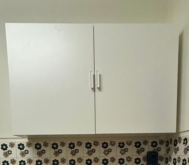 Armario de cozinha e fogao