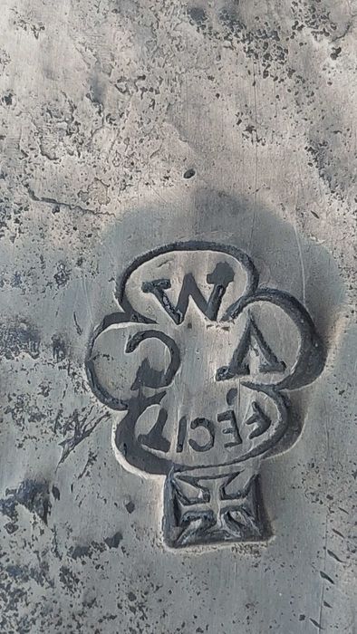 concha em estanho - antiguidade