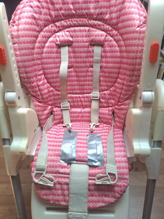 Cadeira de Refeição Chicco Polly Rosa – Dobrável e Regulável