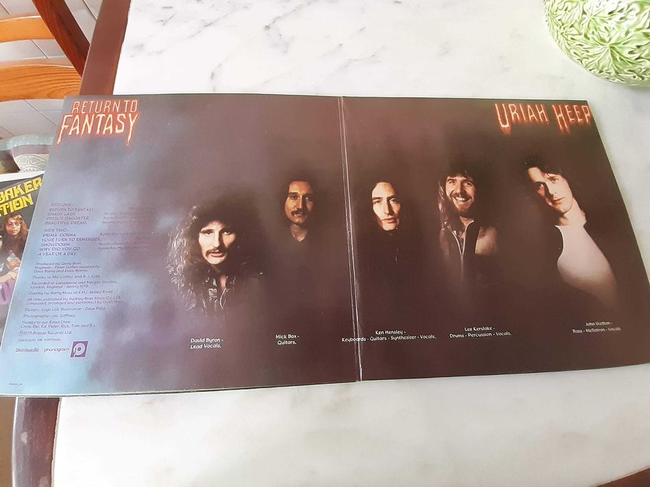 Álbum vinil Return to Fantasy da Banda Uriah Heep, 1975