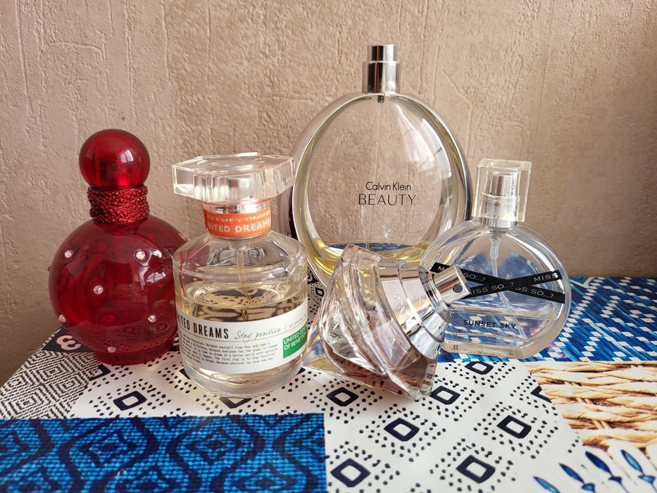 Zestaw perfum damskich 5 szt. Calvin Klein, Britney Spears, Chopard, Benetton