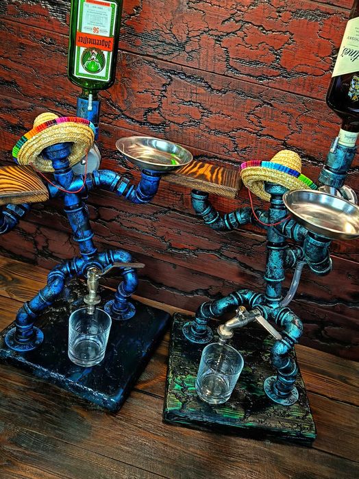 Stojak pod alkohol, nalewak, dozownik do alkoholu "Amigo" z licznikiem