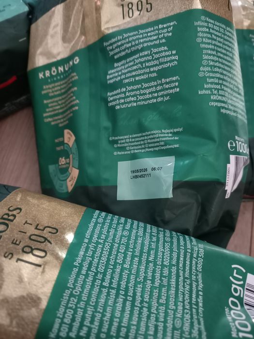 Jacobs kawa 1000g x 3szt,  60zl za opakowanie