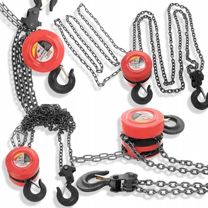 WYCIĄGARKA ŁAŃCUCHOWA 2T Wciągarka Ręczna 2000KG Do Silnika Rukcug 2,5
