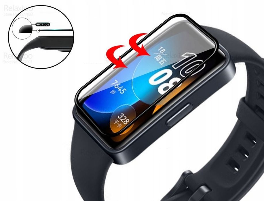 2 x Szkło Hybrydowe 3D do Huawei Band 8