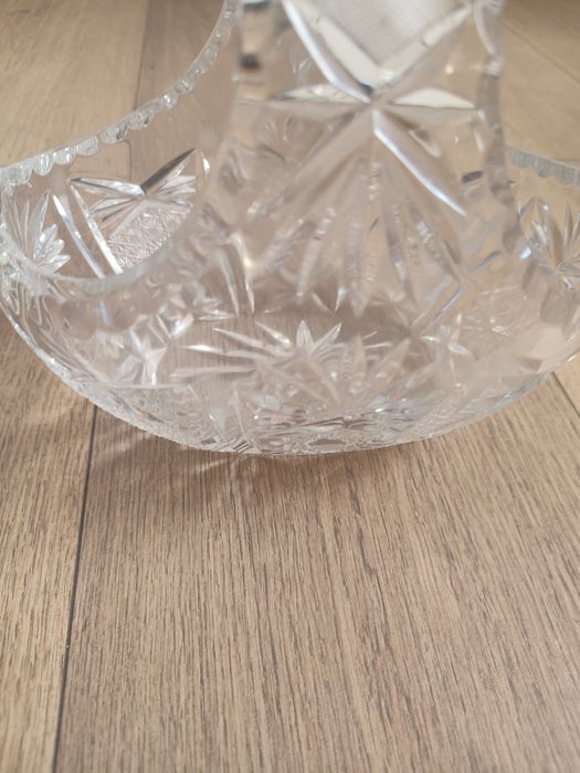 Kryształ koszyk duży z PRL