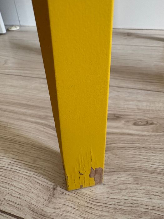 Zestaw stolików nocnych Stockholm Ikea żółty