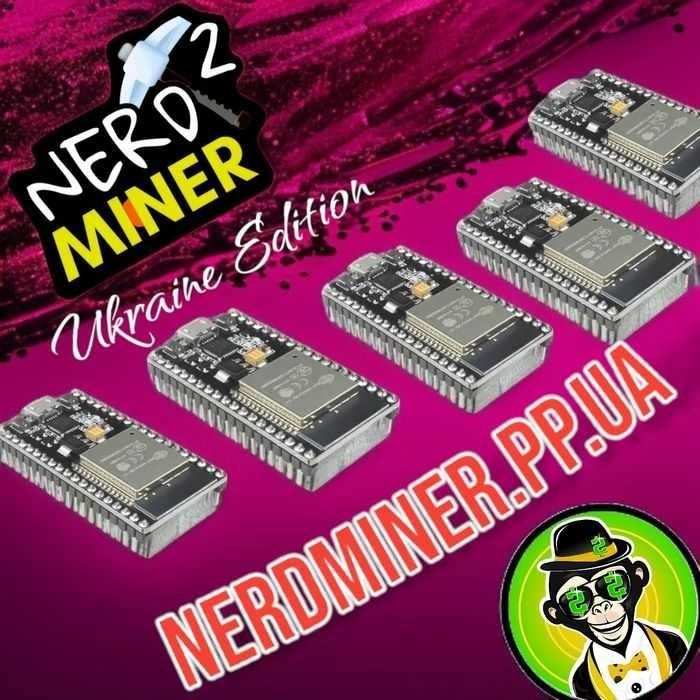 esp32 для здобутку Nerd Miner V2.0 USB Solo ASIC Bitcoin