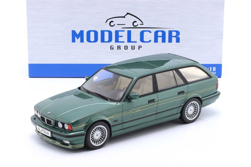 Модель MCG road cars BMW 5series Series E34 Touring black-metallic/green-metallic/silver 1:18 Машинка Металл БМВ Бєха