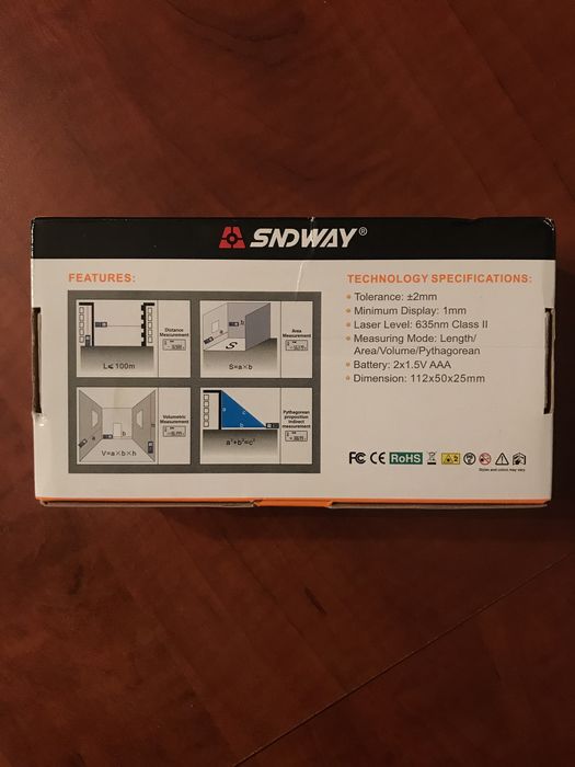 Sndway miernik odleglosci laser