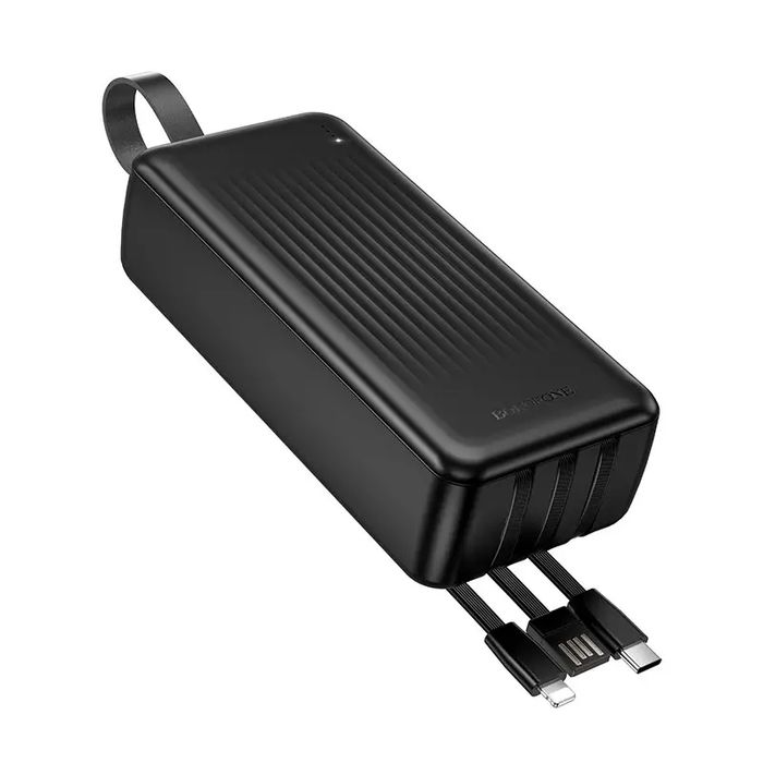 Павербанк 30000 mAh повербанк 30000 з кабелями BOROFONE BJ79B повер банк для роутера power bank 30000 купить повербанк ОПТ павербанки оптом