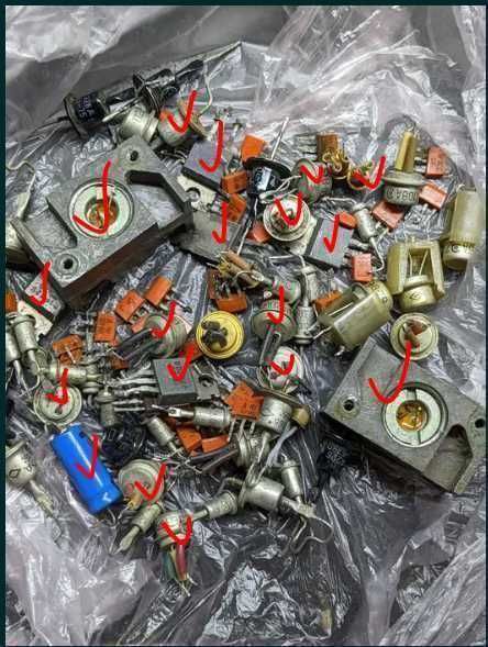 Радіокомпоненти, Радиодетали, компоненти, резистор, транзистор, діод