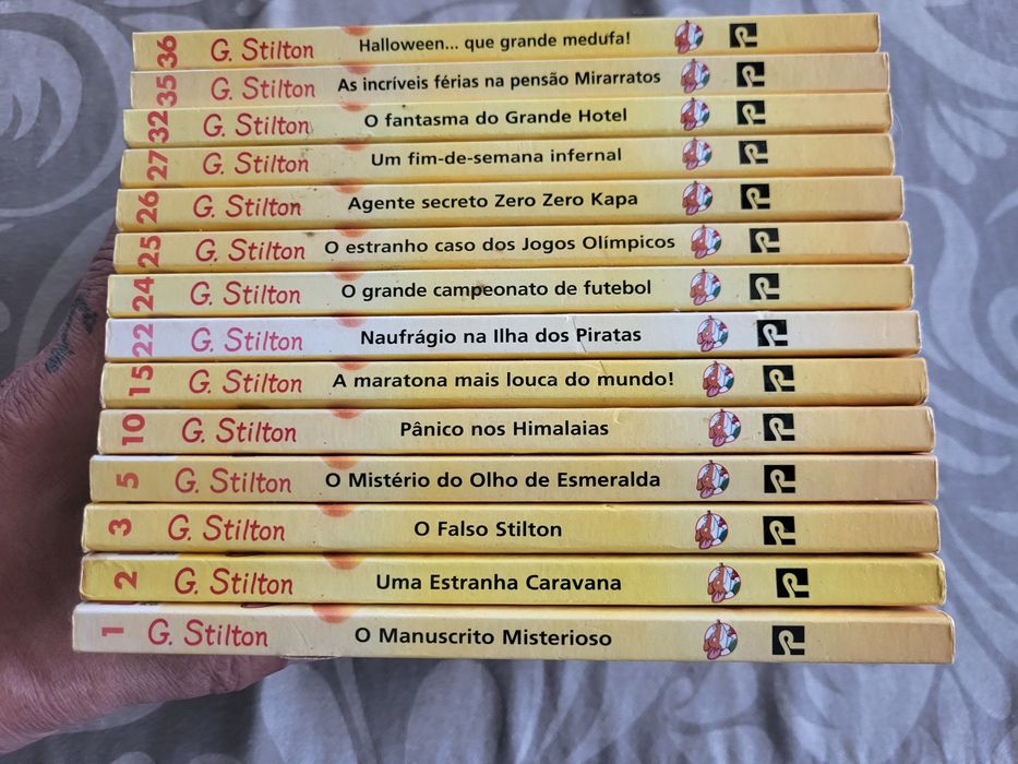 Lote de 14 livros da Coleção Geronimo Stilton