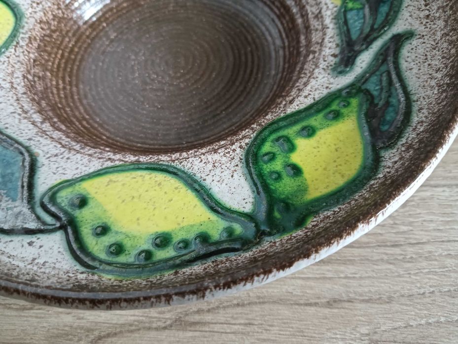 Patera ceramiczna misa talerz Strehla cytrynki