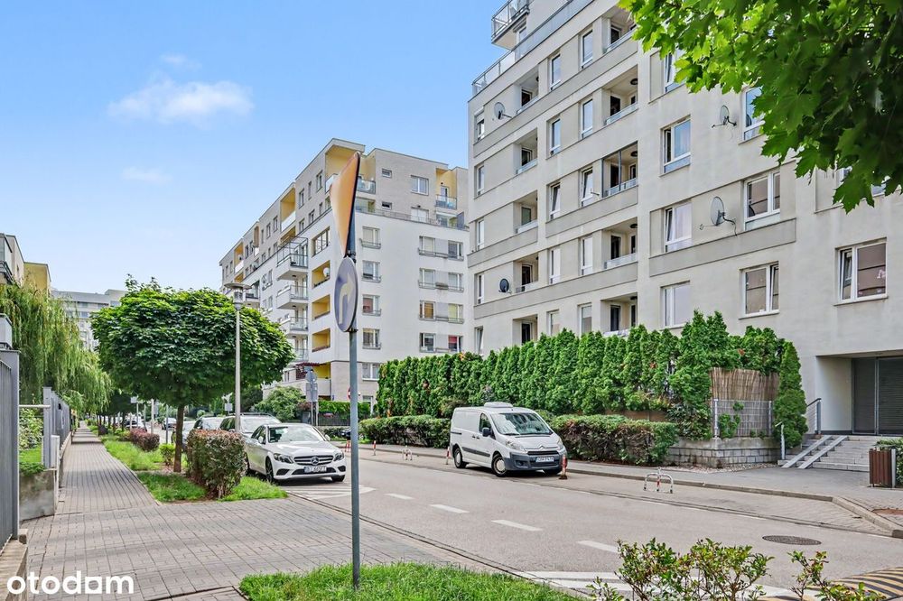 TOP! 2 oddzielne pokoje z balkonem/Marina Mokotów.