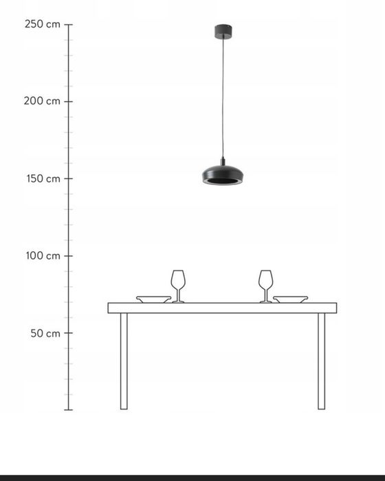 Lampa wisząca LED Alva oval dark grey Westwing