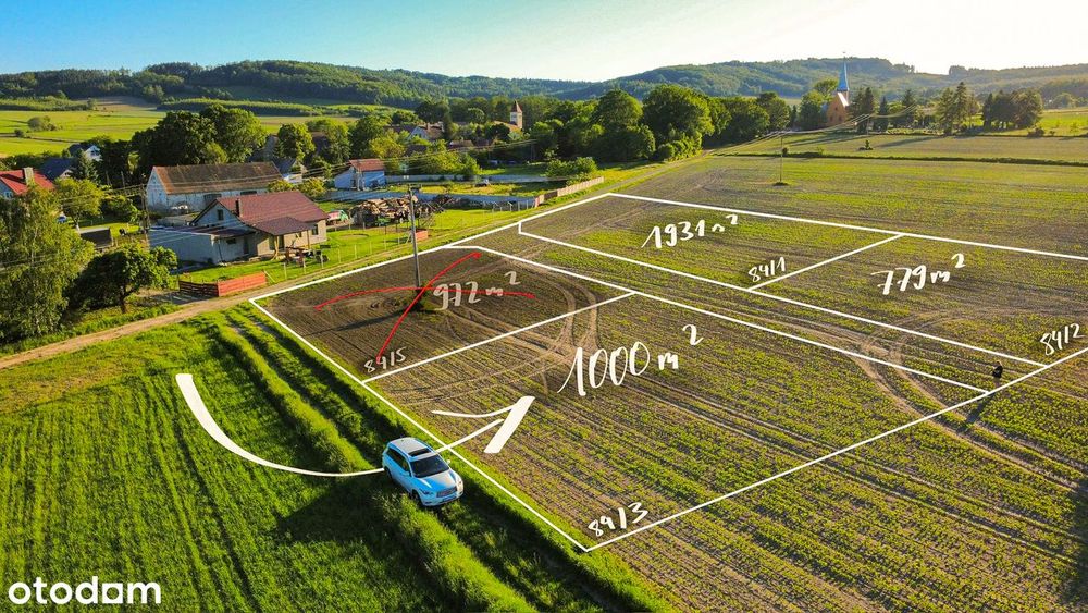 Działka Budowlana 1000 m2 z Wydanymi WZ _ Gilów k. Dzierżoniowa