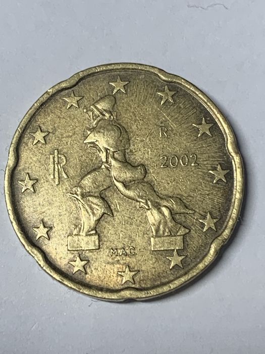 Монета 20 євро цент