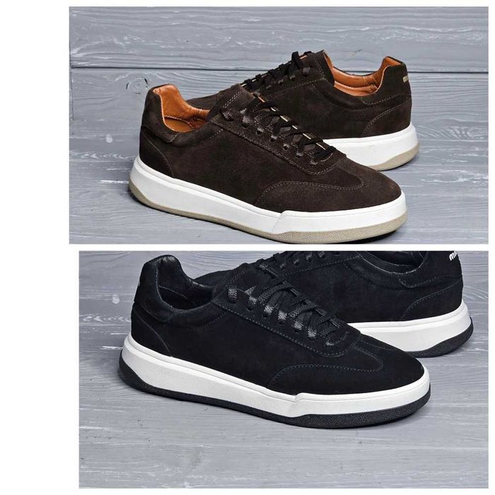 Женские черные коричневые замшевые кроссовки кеды на светлой подошве