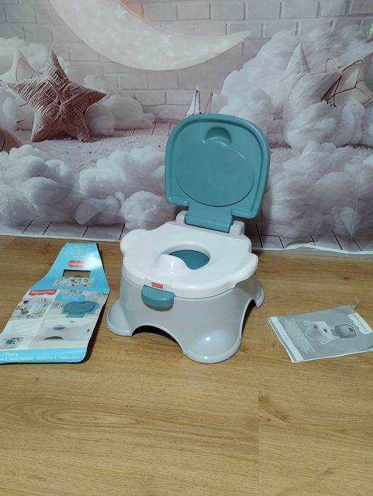 Nocnik i podnóżek do nauki korzystania z toalety Fisher Price