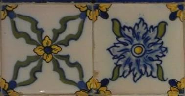 Azulejo Falante antigo emoldurado