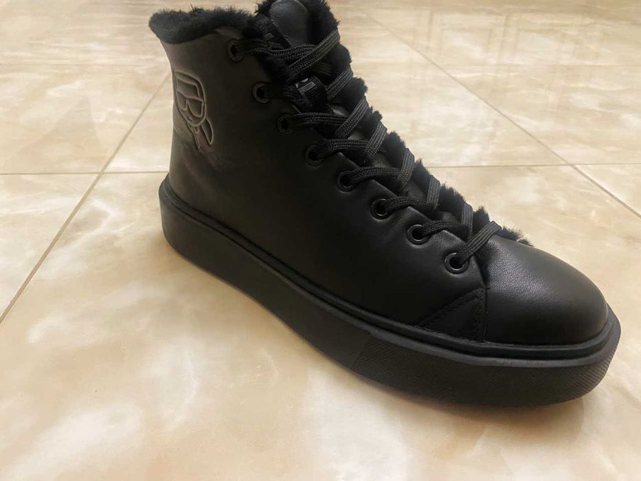 Оригінальні karl lagerfeld. шкірянi черевики maxi kup, розмір 40