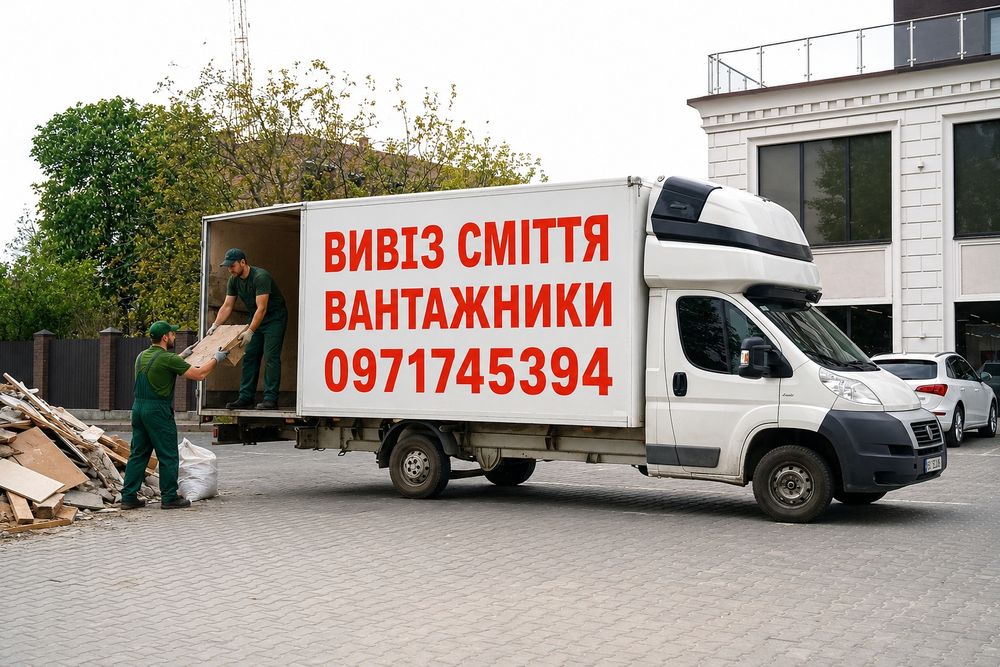 Вивіз сміття ТЕРМІНОВИЙ, вивіз мусора, вивоз мусора, вывоз мусора