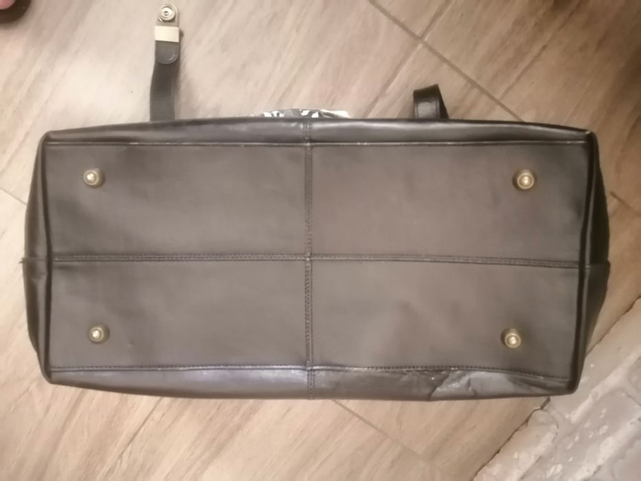 Чоловічий шкіряний портфель GUFO чорного кольору