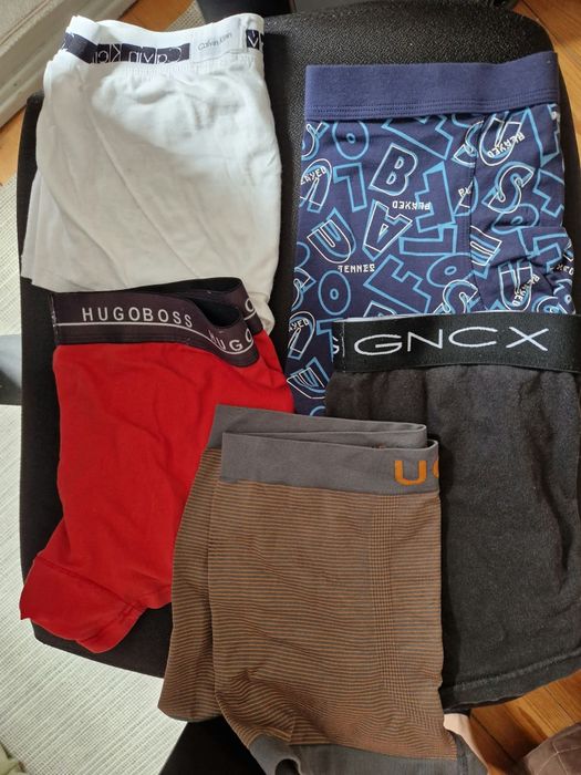 5 pares boxers masculinos