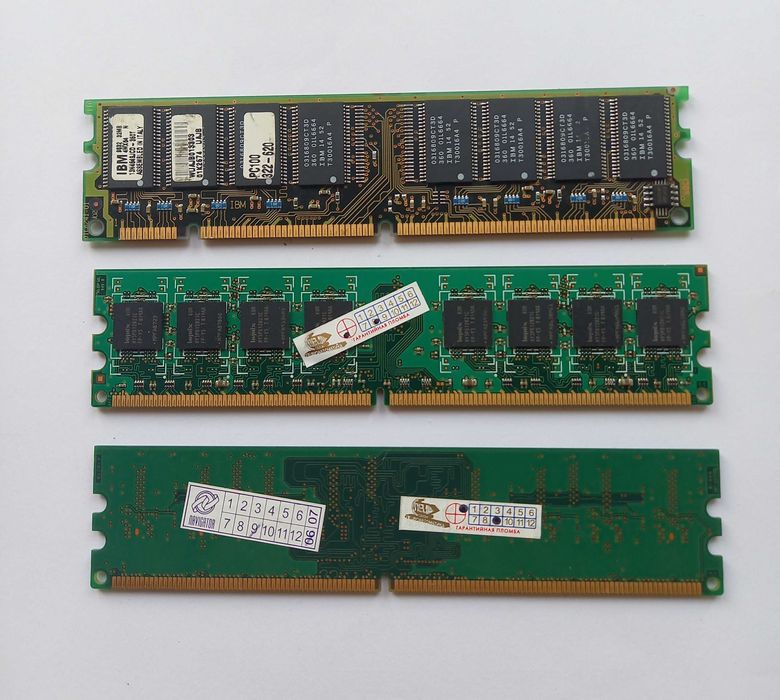 Оперативна память 1 gb DDR2 та 512 Мб Память DDR1 IBM SDRAM Процесор