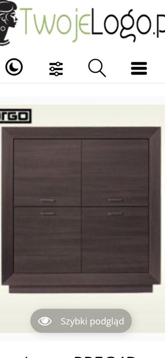 Komoda Black Red White wenge
