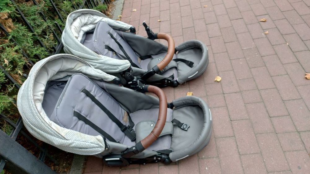 Wózek Junama Duo zestaw gondole + spacerówki + dodatko