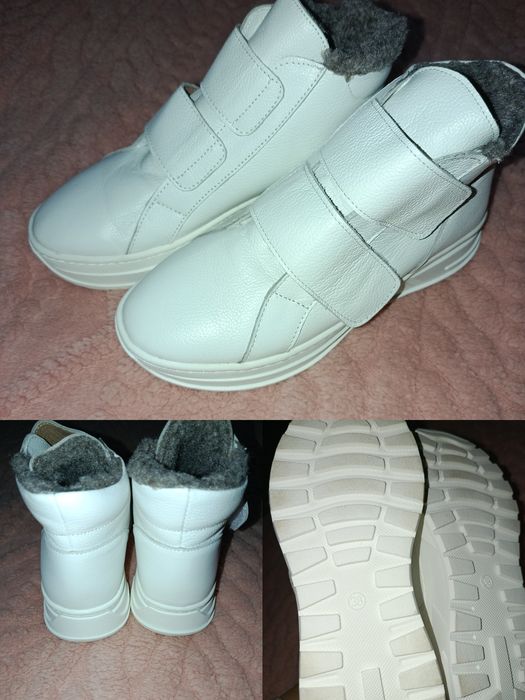 Шкіряні зимові черевички 38 розмір