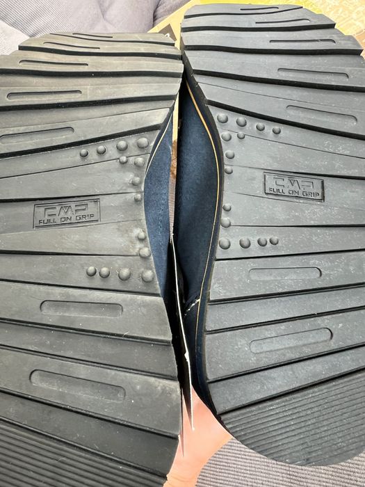 Trekkingi skórzane CMP roz 36/23,5 cm granatowe unisex