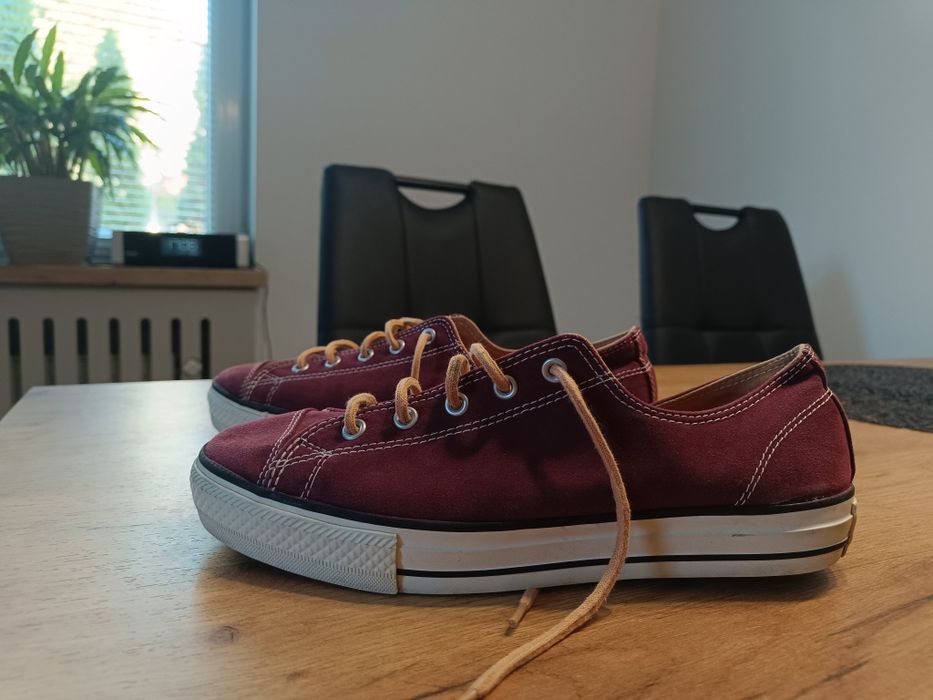 Buty Converse All Star trampki rozm.41, krótkie,bordowe,stan bardzo do