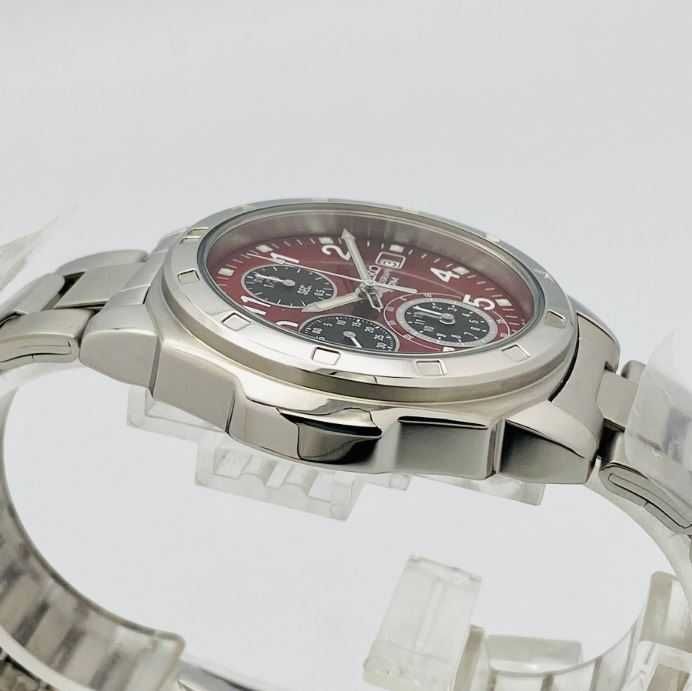 Relógio Seiko Chronograph Red Dial 7T92 0CA0 Novo