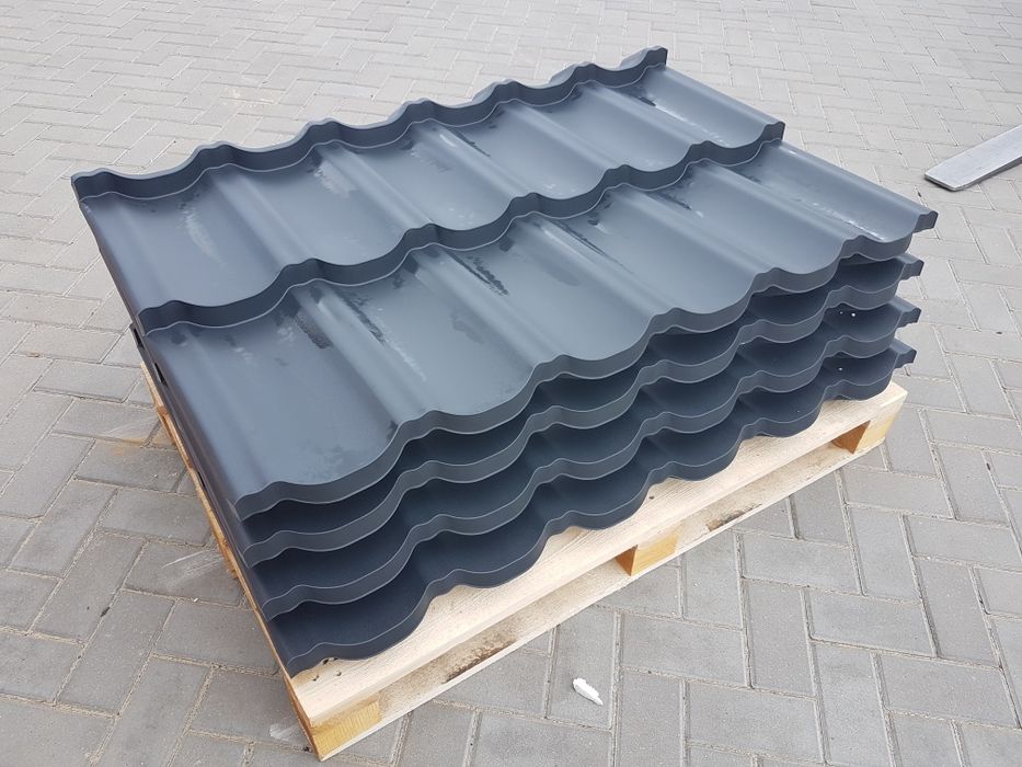 Blachodachówka modułowa MODERNO MAT grafit 7016, brąz 8017