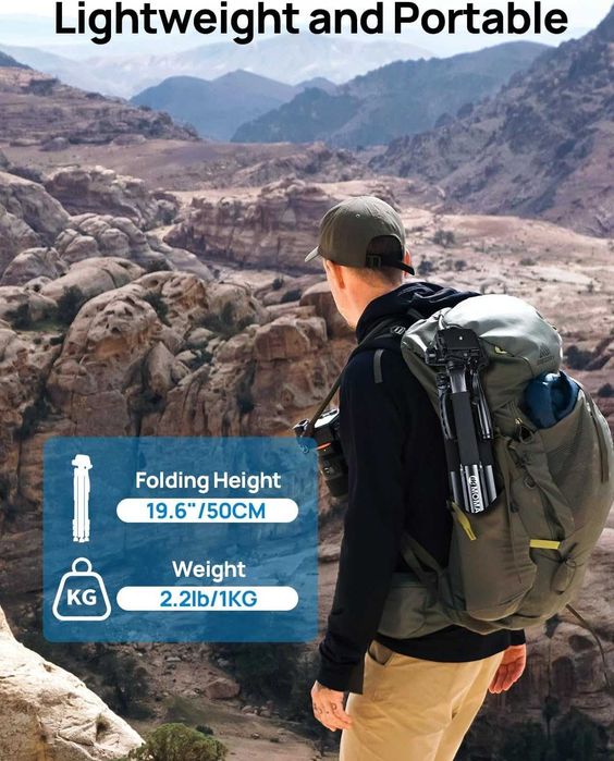 MOMAN TP59F Statyw Tripod do aparatu Canon Nikon sony 150cm aluminiowy