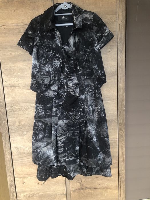 Komplet damski sukienka z bolerkiem