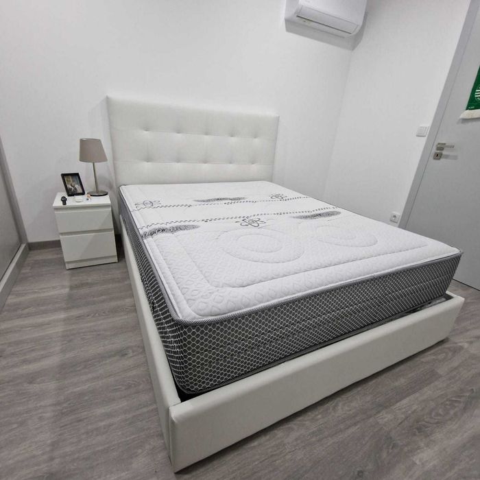 Camas de Casal Estofadas de Luxo 199€ Disp. em Várias Cores! 190x140m!